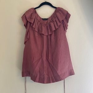 BCBC silk top candy stripe Large L